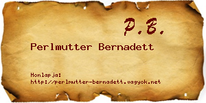 Perlmutter Bernadett névjegykártya